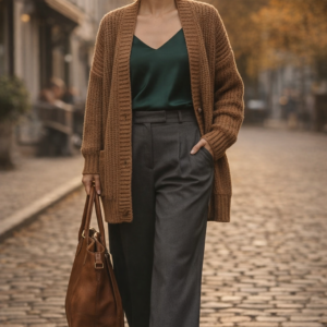 Merino Wool Blend Cardigan