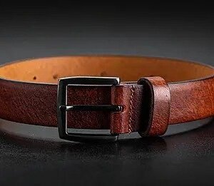 Signature Structured Leather Belt